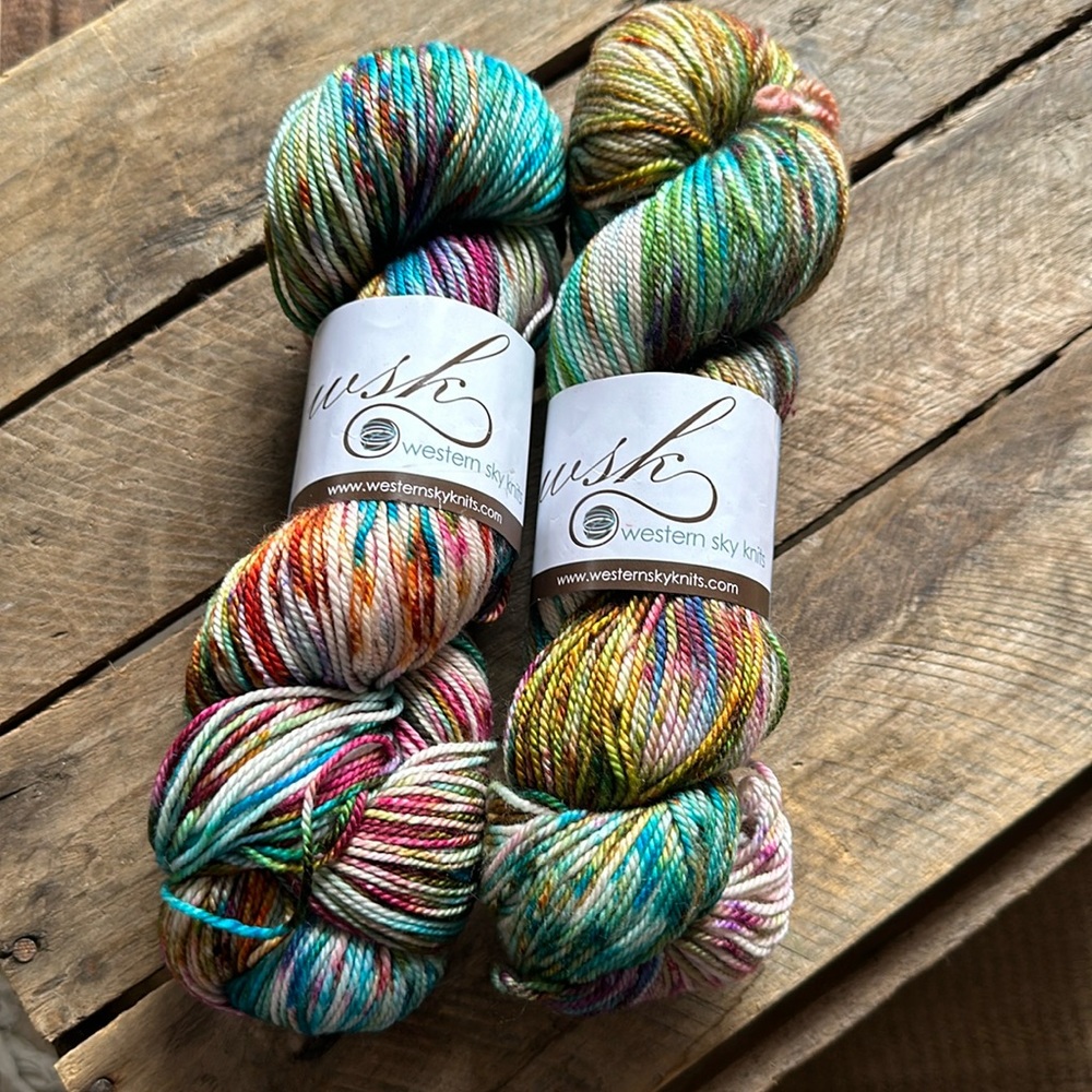 Luxury hand dyed yarn